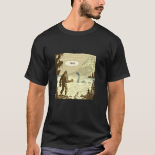 Grappig Bigfoot en Nessie Bruh Moment Beer T Shirt