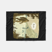 Grappig Bigfoot Sasquatch Loch Ness Monster Introv Fleece Deken (Voorkant (Horizontaal))