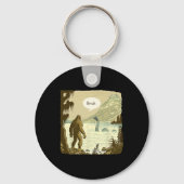 Grappig Bigfoot Sasquatch Loch Ness Monster Introv Sleutelhanger (Voorkant)