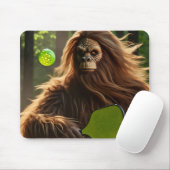 Grappig Bigfoot spelen Pickleball Muismat (Met muis)