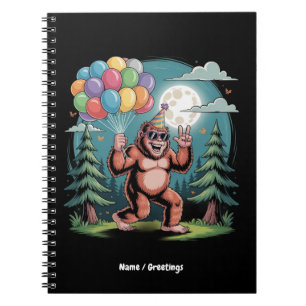 Grappig Bigfoot Verjaardagsfeest Bash Ballonnen Notitieboek