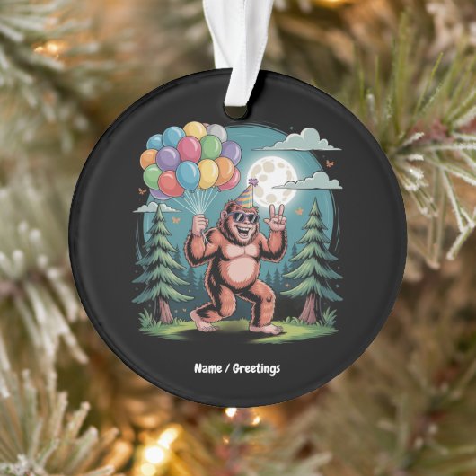 Grappig Bigfoot Verjaardagsfeest Bash Ballonnen Ornament (Boom)