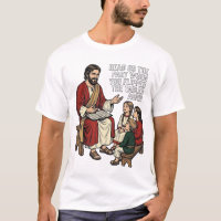 Grappig Bijbelverhaal Vintage Religieuze Leraar T-
