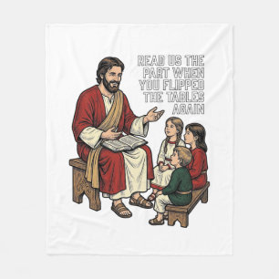 Grappig Bijbelverhaal Vintage Religieuze Leraren T Fleece Deken