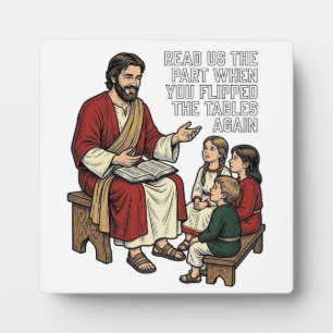 Grappig Bijbelverhaal Vintage Religieuze Leraren T Fotoplaat