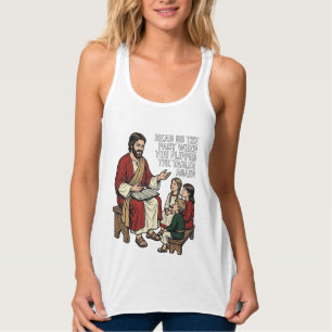Grappig Bijbelverhaal Vintage Religieuze Leraren T Tanktop
