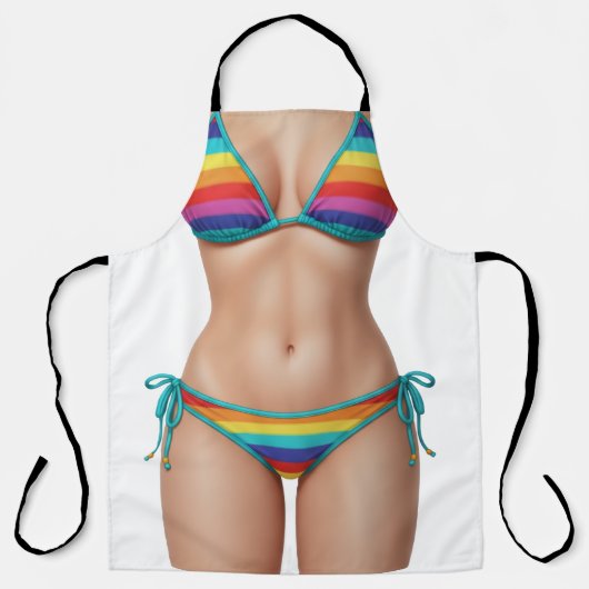 Grappig Bikini Grill Schort – BBQ Cadeau (Voorkant)