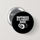 Grappig biljartspel Night Happiness is een perf Ronde Button 5,7 Cm (Voorkant /achterkant)