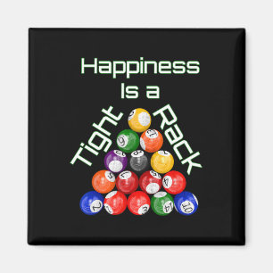 Grappig Billiards geluk is een strak rack Magneet