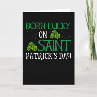Grappig Birthday Lucky op Saint Patrick's Day Kaart