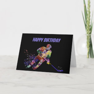 Grappig Birthday Puck Je bent oude Hockey Player Kaart