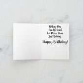 Grappig Birthday. Rolling Pin gevaarlijk. Kaart (Binnen)