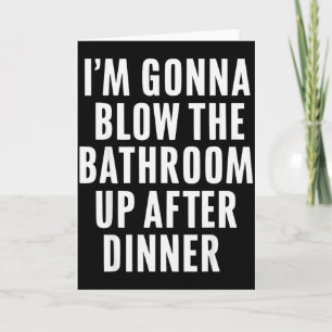 Grappig Blaas De Badkamer Volwassen Humor Ongepast Kaart