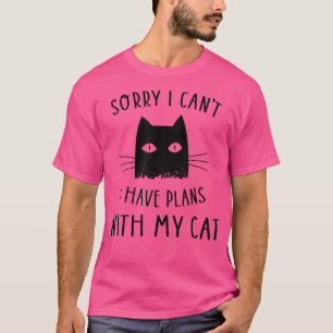 Grappig Black Cat, sorry dat ik geen plannen met m T-shirt