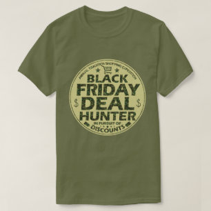 Grappig Black Friday Deal Hunter Discount Shopping T-shirt