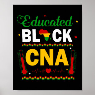 Grappig Black History Month Opgeleide Black Can Nu Poster
