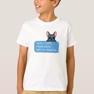 Grappig Blauw Frans Bulldog T-Shirt