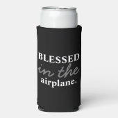 Grappig "Blessed in the Airplane" zwart-wit (Seltzer Voorkant)