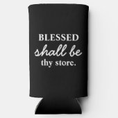 Grappig "Blessed shall be Thket" zwart-wit (Achterkant)