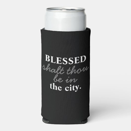 Grappig "Blessed Shalt Gij bent in de stad" (Seltzer Voorkant)