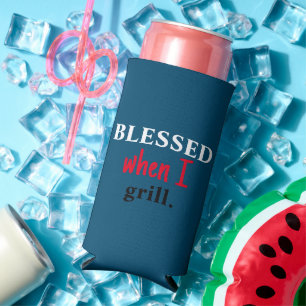 Grappig "Blessed when I Grill", vierde patriottisc