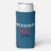 Grappig "Blessed when I Grill", vierde patriottisc (Seltzer Voorkant)