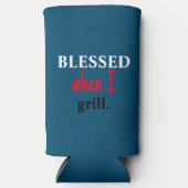 Grappig "Blessed when I Grill", vierde patriottisc (Voorkant)