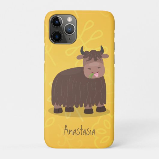 Grappig blij dat ik gras cartoon zie eten Case-Mate iPhone case (Achterkant)