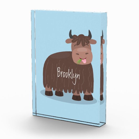 Grappig blij dat ik gras cartoon zie eten fotoblokken (Rechts)