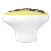 Grappig blij dat ik gras cartoon zie eten keramische knop (Zijkant)