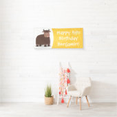 Grappig blij dat ik gras cartoon zie eten spandoek (Insitu)