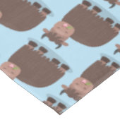 Grappig blij dat ik gras cartoon zie eten tafelkleed (Gekanteld)