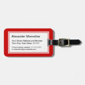 Grappig Blijf kalm en blijf tuinieren Bagagelabel (Voorkant horizontaal)