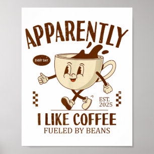 Grappig Blijkbaar, Ik Hou Van Koffie Barista Poster