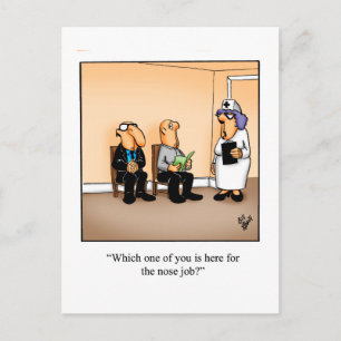 Grappig blijven in aanraking met Briefkaart