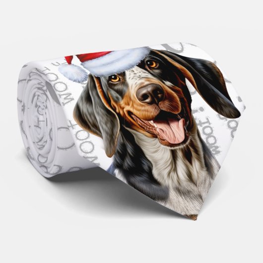 Grappig Bluetick Coonhound kerst Hondenliefhebber Stropdas (Opgerold)