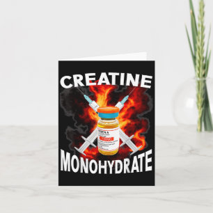 Grappig Bodybuilding Gewichtheffen Creatine Monohy Kaart