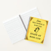 Grappig boek club citaat gepersonaliseerd (Binnen)