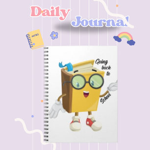Grappig Boek Glas Trendy Papier Schoen Notitieboek
