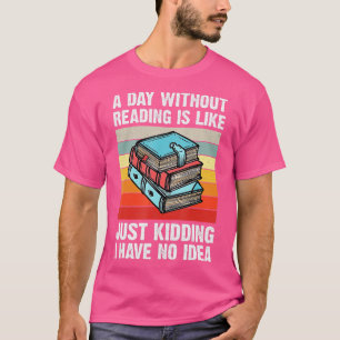 Grappig  boek lezen leraar lezen boeken nerd t-shirt