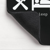 Grappig boek liefhebber eet slaap Lees Herhaal Muismat (Hoek)