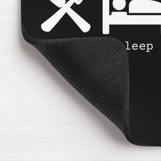 Grappig boek liefhebber eet slaap Lees Herhaal Muismat (Hoek)