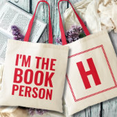 Grappig boek liefhebbers Ik ben de boek persoon mo Tote Bag