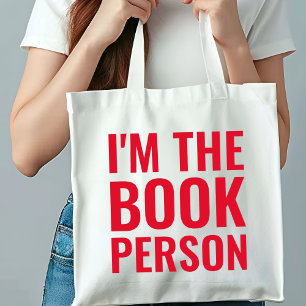 Grappig boek liefhebbers Ik ben de boek persoon mo Tote Bag