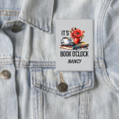 Grappig boek o'clock word art button (Insitu)