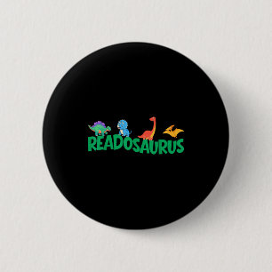 Grappig boek readosaurus dinosaurus boeken bibliot ronde button 5,7 cm