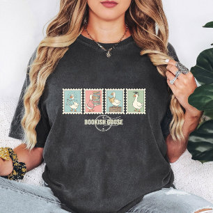 Grappig Boekengezelschap Postzegel Collectie Ontwe T-shirt