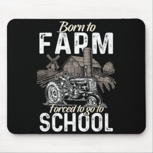 Grappig boer overhemd mannen tractor jongens tract muismat