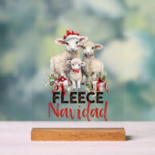 Grappig boerderij Kerst schaap woord kunst Acryl Bord (Neutraal)