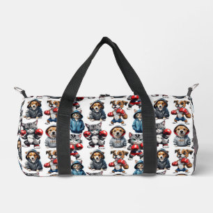 Grappig Boksen Kat Hond Patroon Design Plunjezak